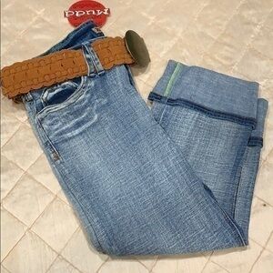 Mudd Rolled Cuff Jean with Belt
